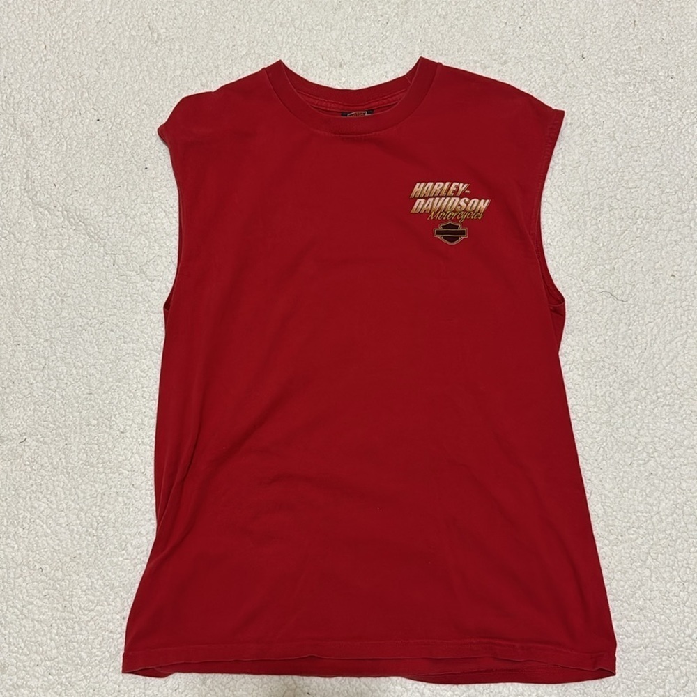 Harley-Davidson Sleeveless battlefield Gettysburg T shirt